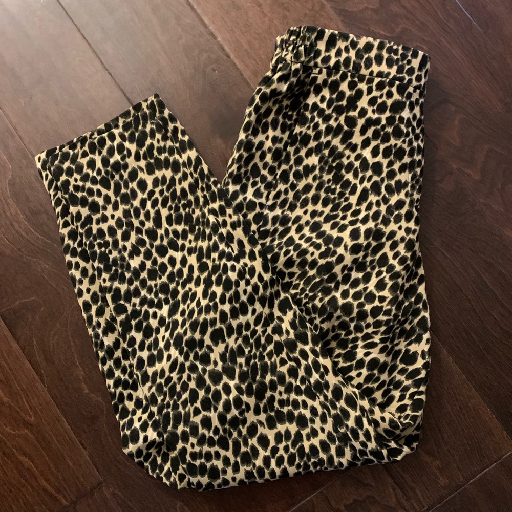 J Crew Factory Cheetah Print Pants